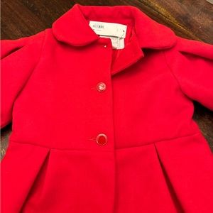 NWT Janie and Jack Red Toddler Coat